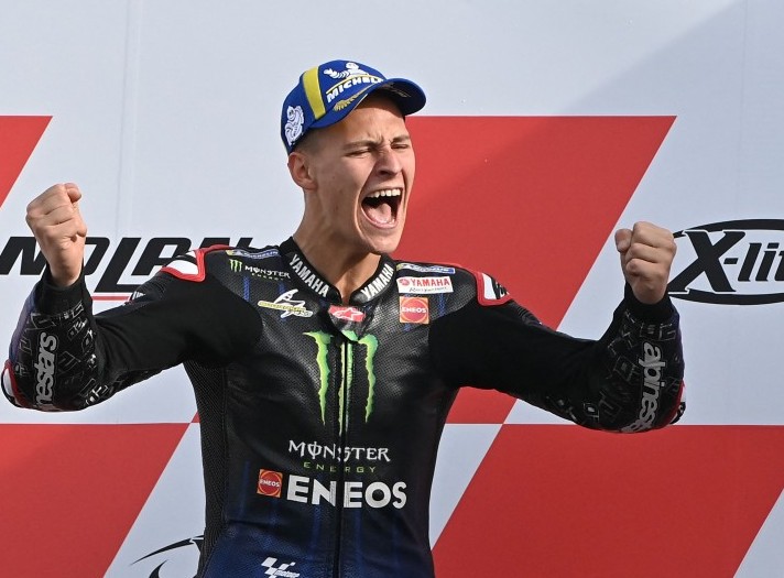 Juara dunia Moto-GP 2021 Fabio Quartararo. AFP/ANDREAS SOLARO
